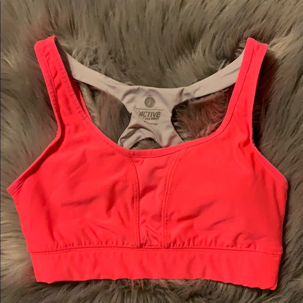 Neon Pink Sports Bra Size Small